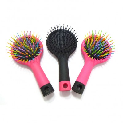 Pink Wig Brushes Paddle Travel Hair Brush Color Brushes For Hair Color With Mirror