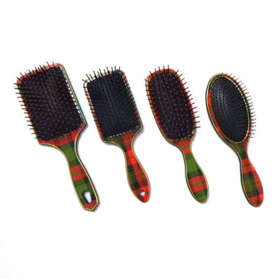 Different Colors Plastic Detangling Hair Brush Private Label Denman Wig Brush With Logo