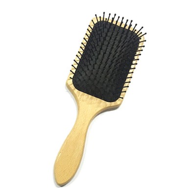 New Wholesale Wooden Paddle Hair Brush - Manufacturing Bamboo Wave Hair Brush