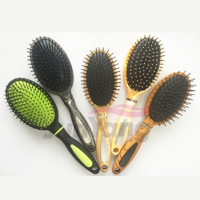 Wholesale Beautiful Oval Cushion Plastic Hair Brush