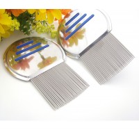 Wholesale best single striped  lice comb for dry wet hair